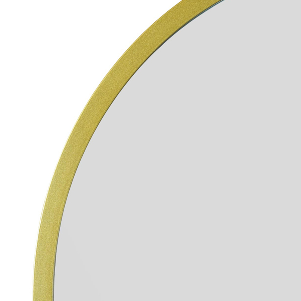 MirrorOutlet The Arcus Gold Framed Arched Leaner and Wall Garden Mirror 140 x 70cm Image 5