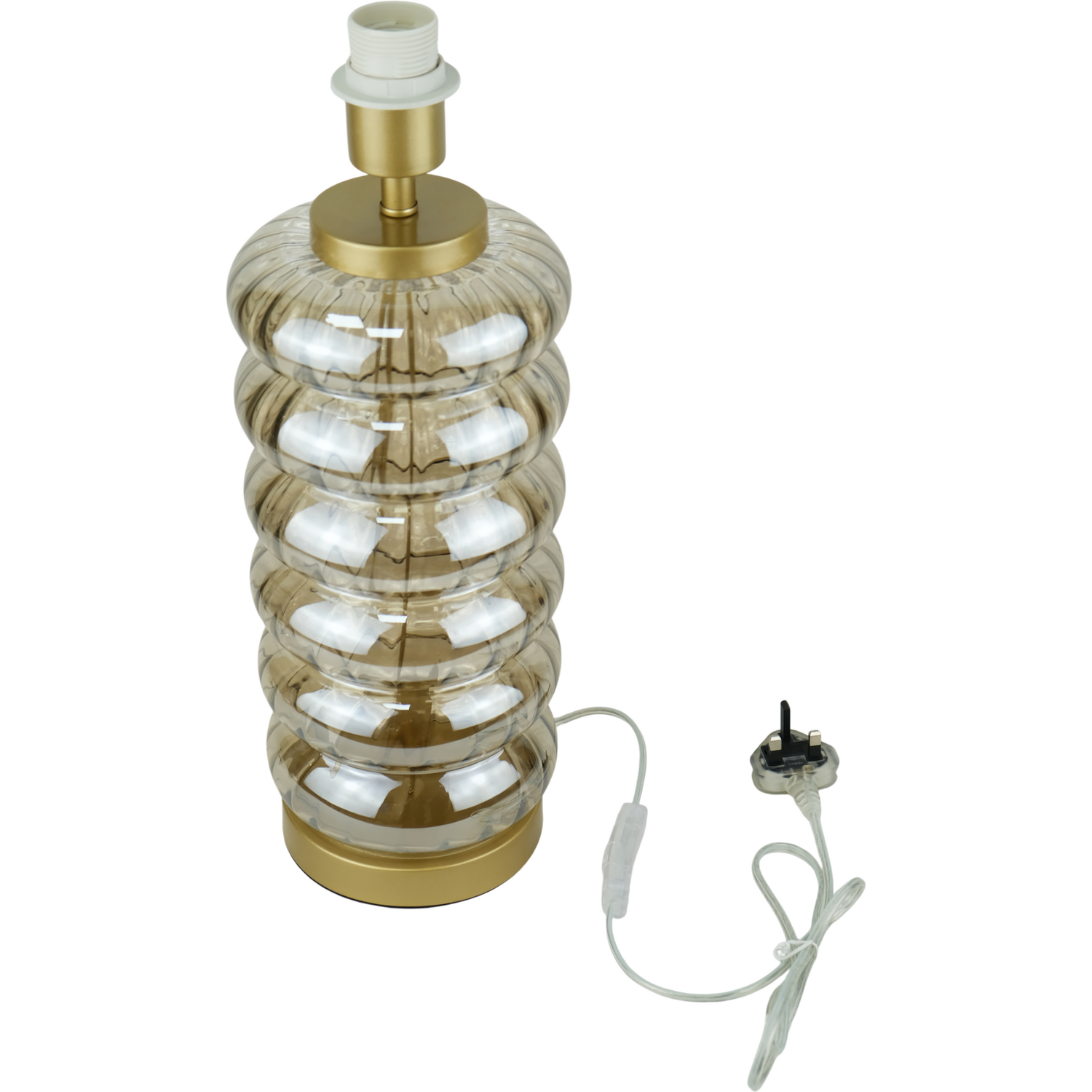 Miley Glass Table Lamp Amber Image 4