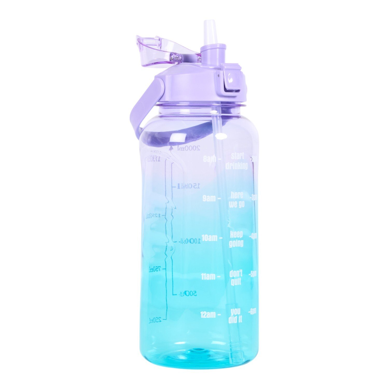 Ombre Sports Bottle with Handle 2L Pink Image 7