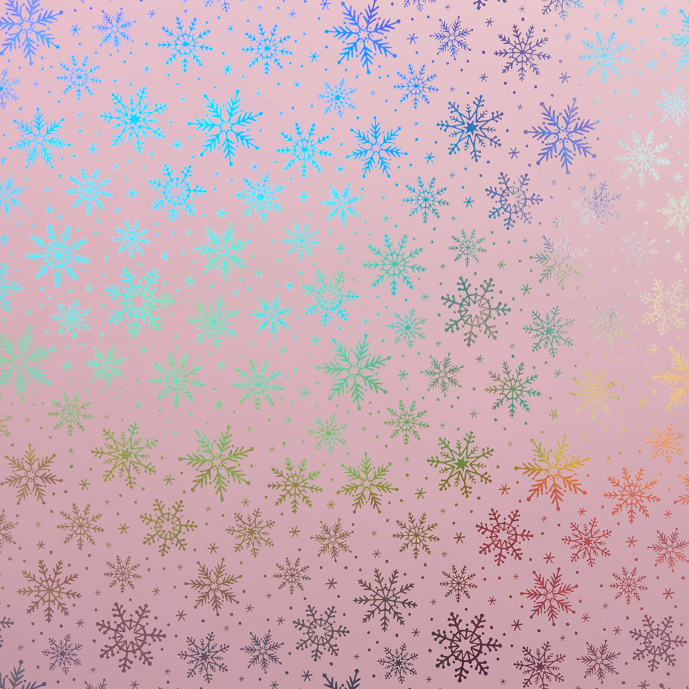 Luxury Iridescent Snowflake Gift Wrapper Image 3