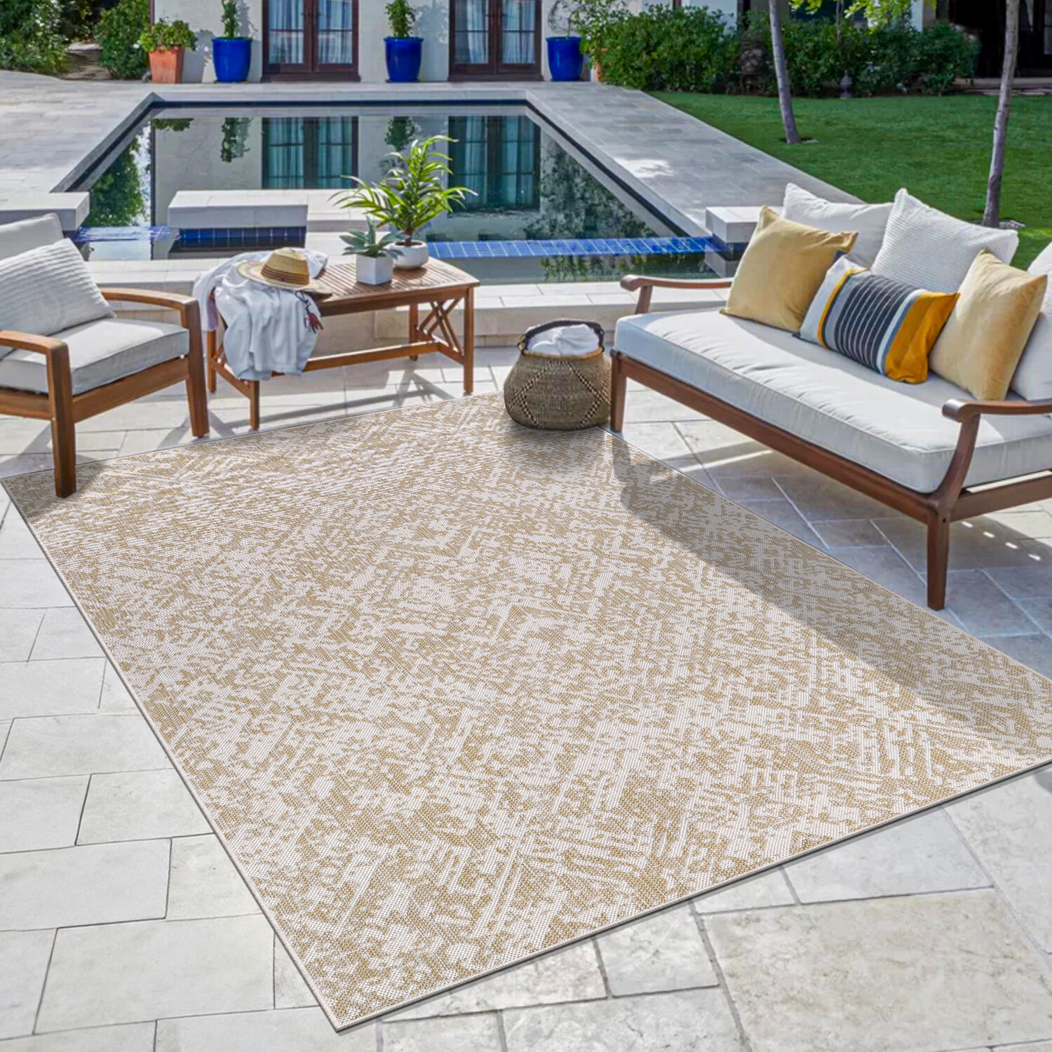 Natural Texture Rug  - Natural / 120cm Image 2