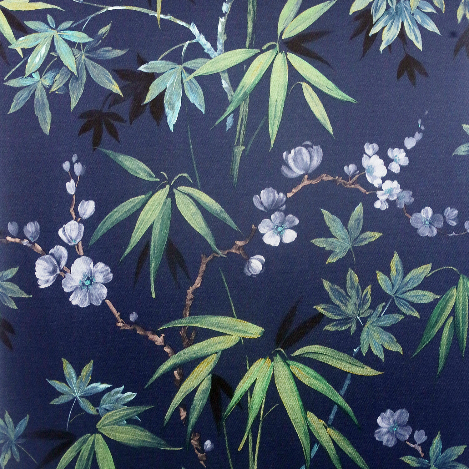 Jasmine Garden Wallpaper - Navy Image 1