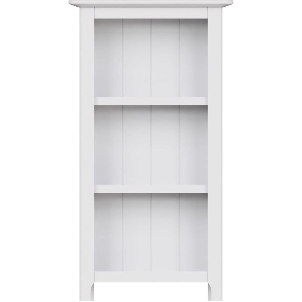 FWStyle Palma 3 Tier White Ready Assembled Bookcase Image 3