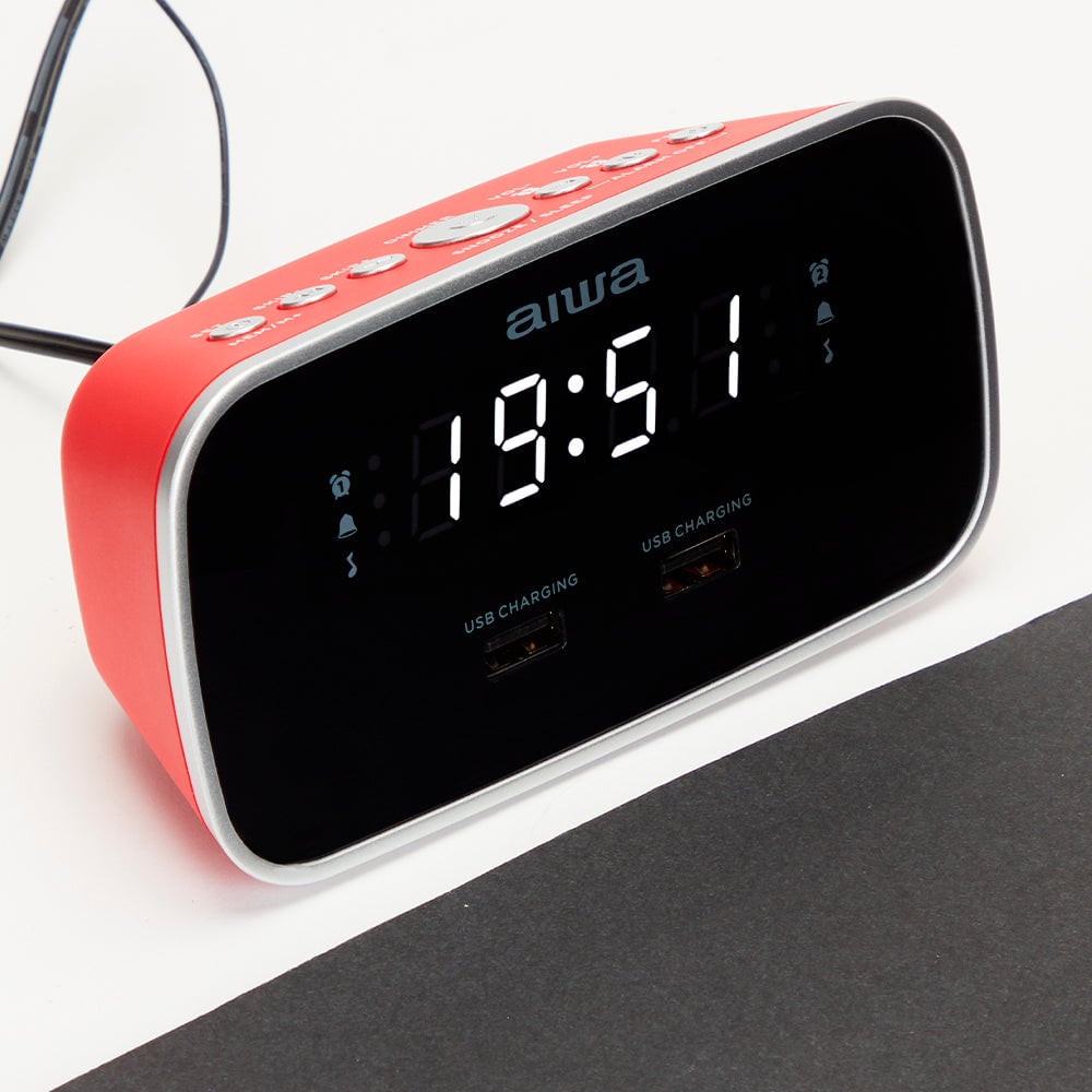 Aiwa CRU-19 Digital Dual Alarm Clock Image 2