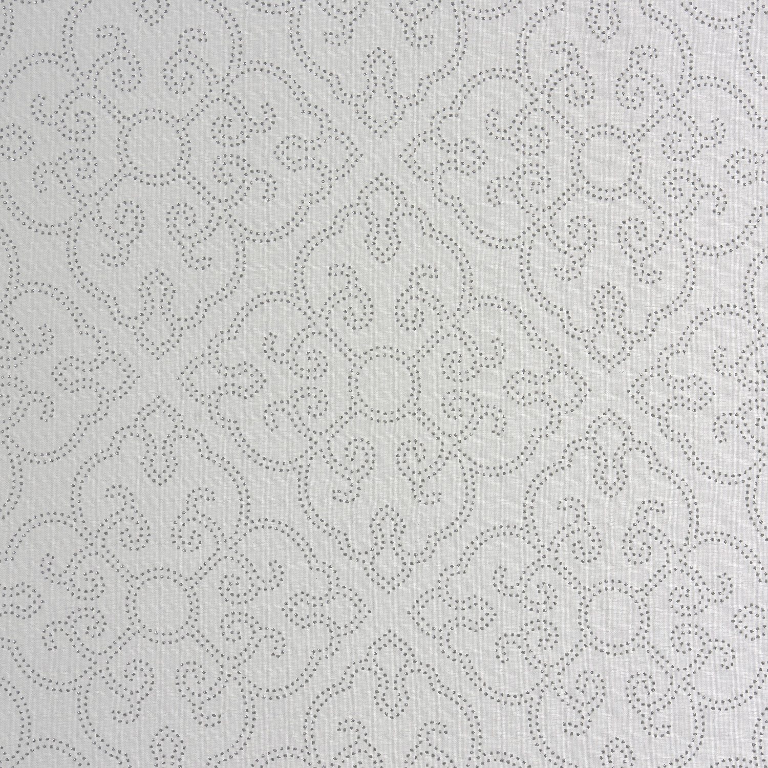 Divante Darcia Silver Damask Panel Voile Curtains 140 x 240cm Image 2