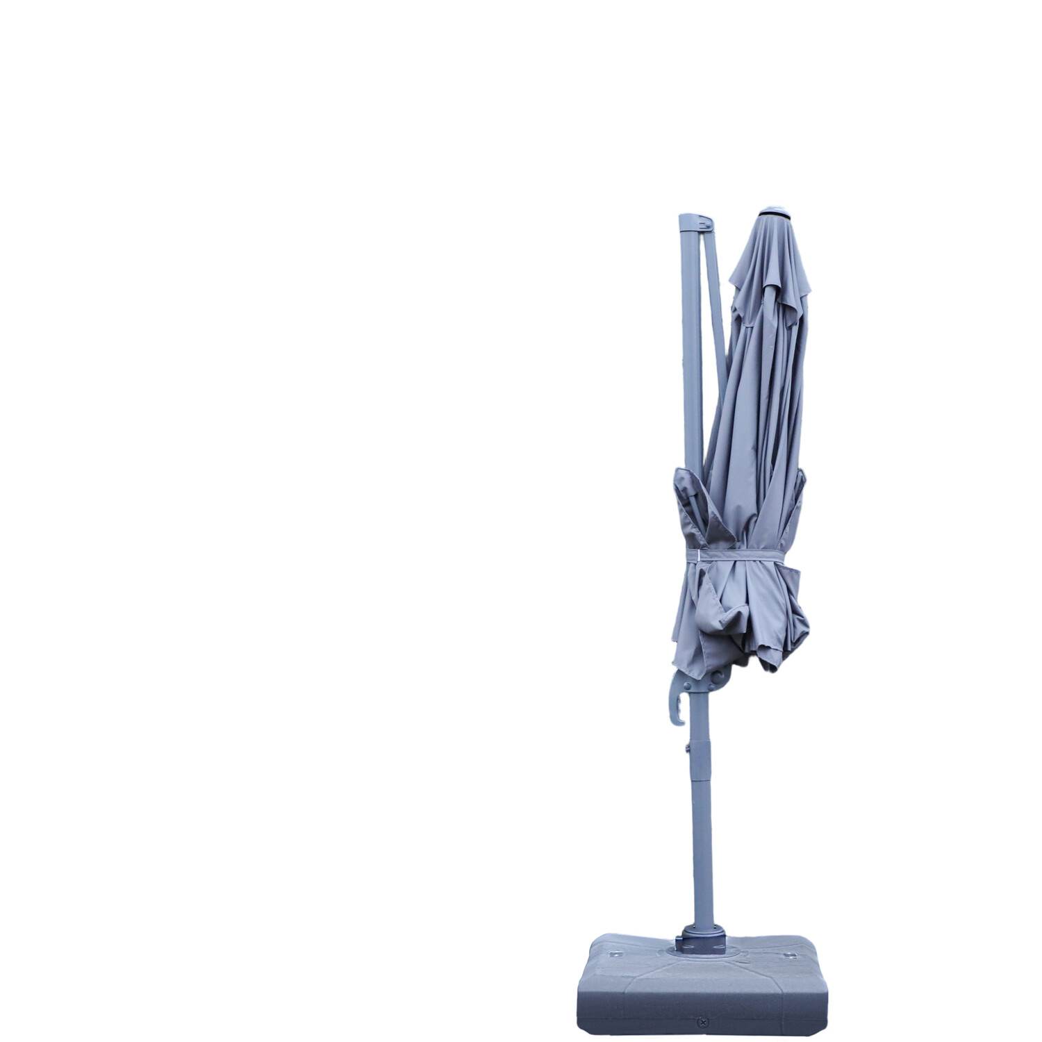 Roma Rectangular Parasol Grey Image 2