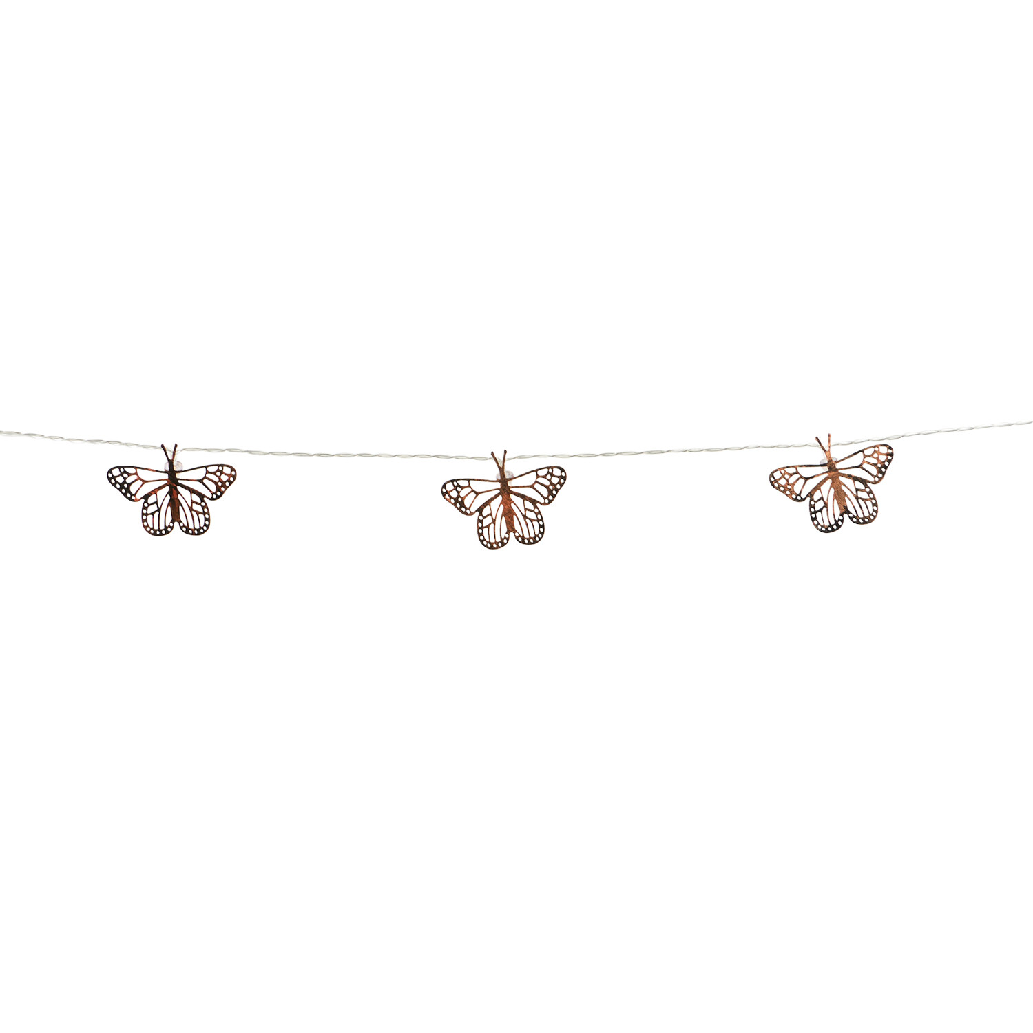 30 LED Butterfly Solar String Light - Bronze Image 1