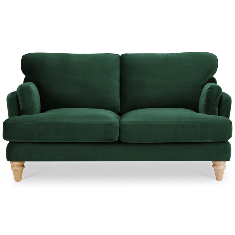 Home Detail Regent 2 Seater Dark Green Velvet Sofa Image 3