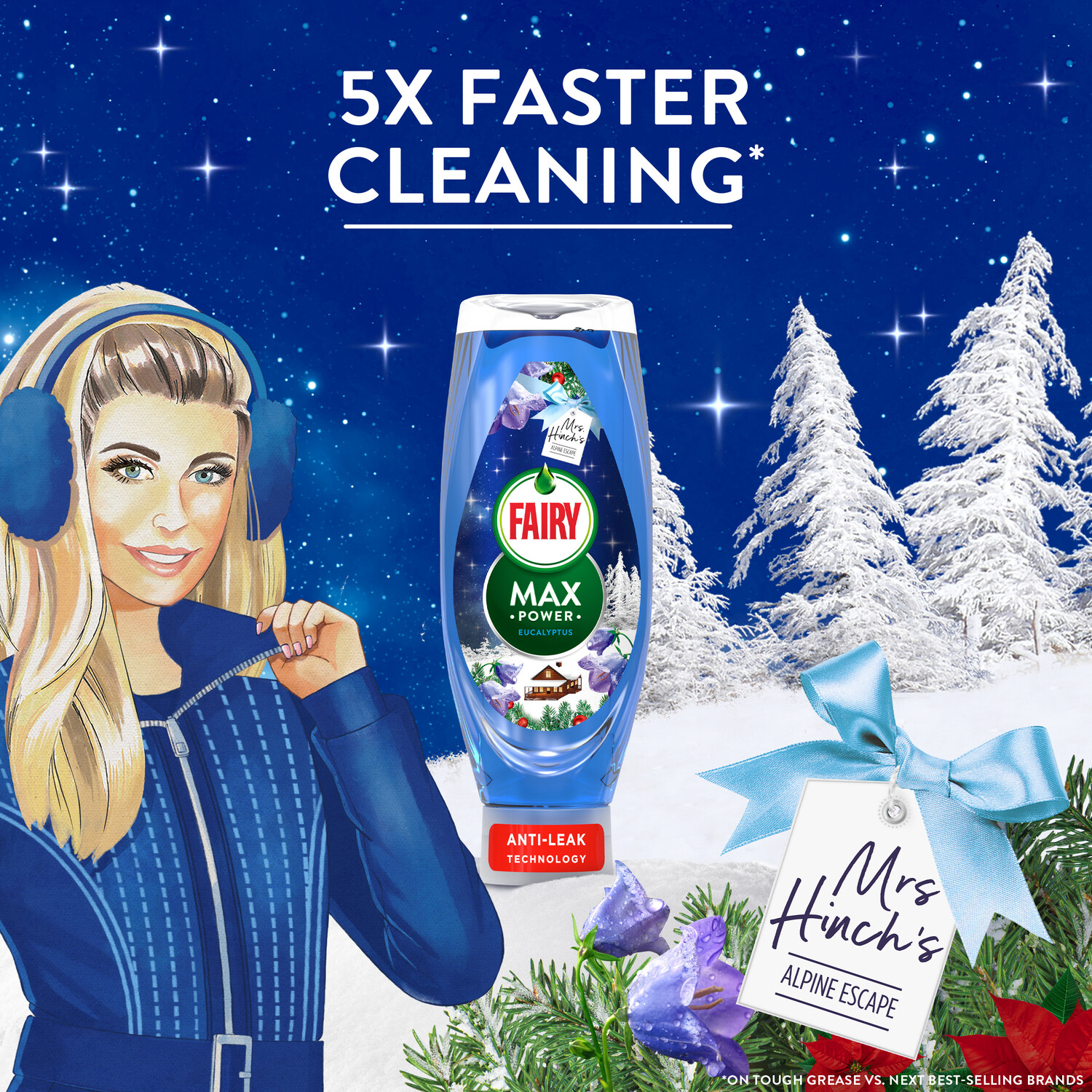 Fairy Mrs Hinch Max Power Washing Up Liquid Image 3