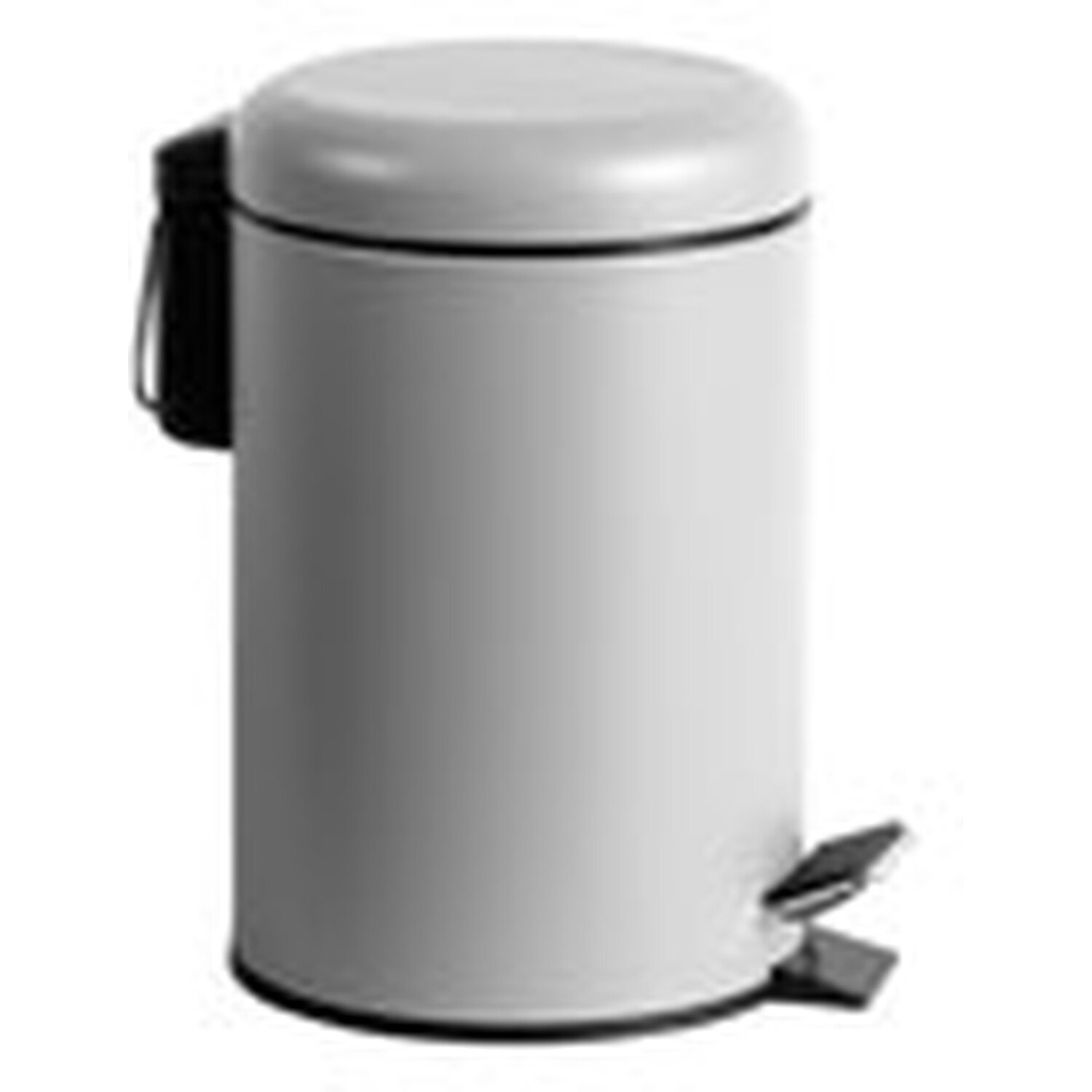 Silver Dome Pedal Bin 3L Image