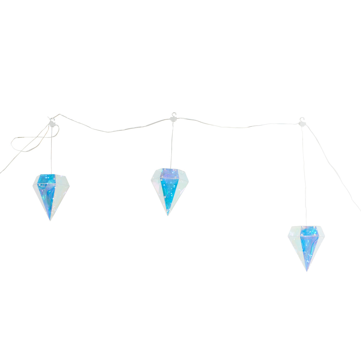 Crystal Effect Diamond Curtain Light - Blue Image 3