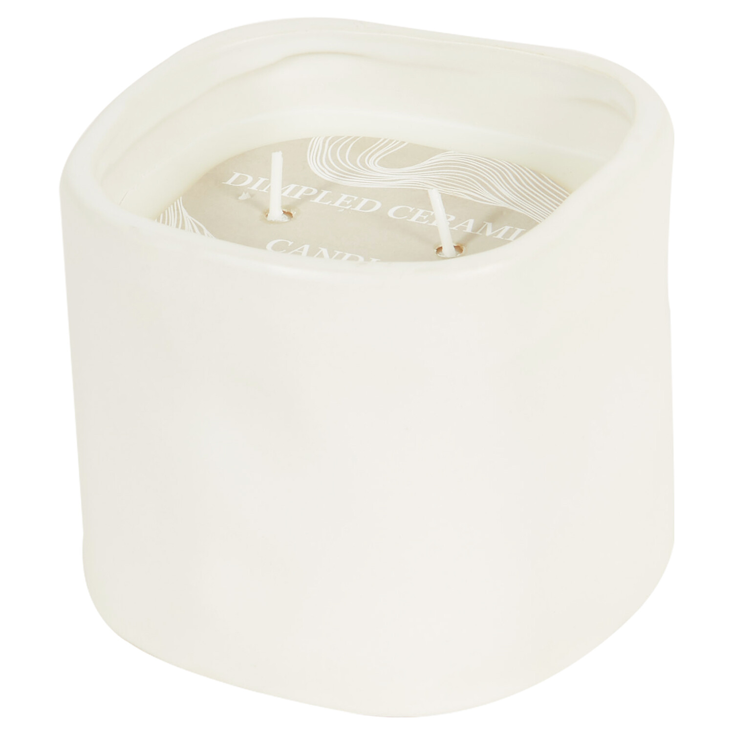 Dimpled Ceramic Candle  - Multicolour Image 3