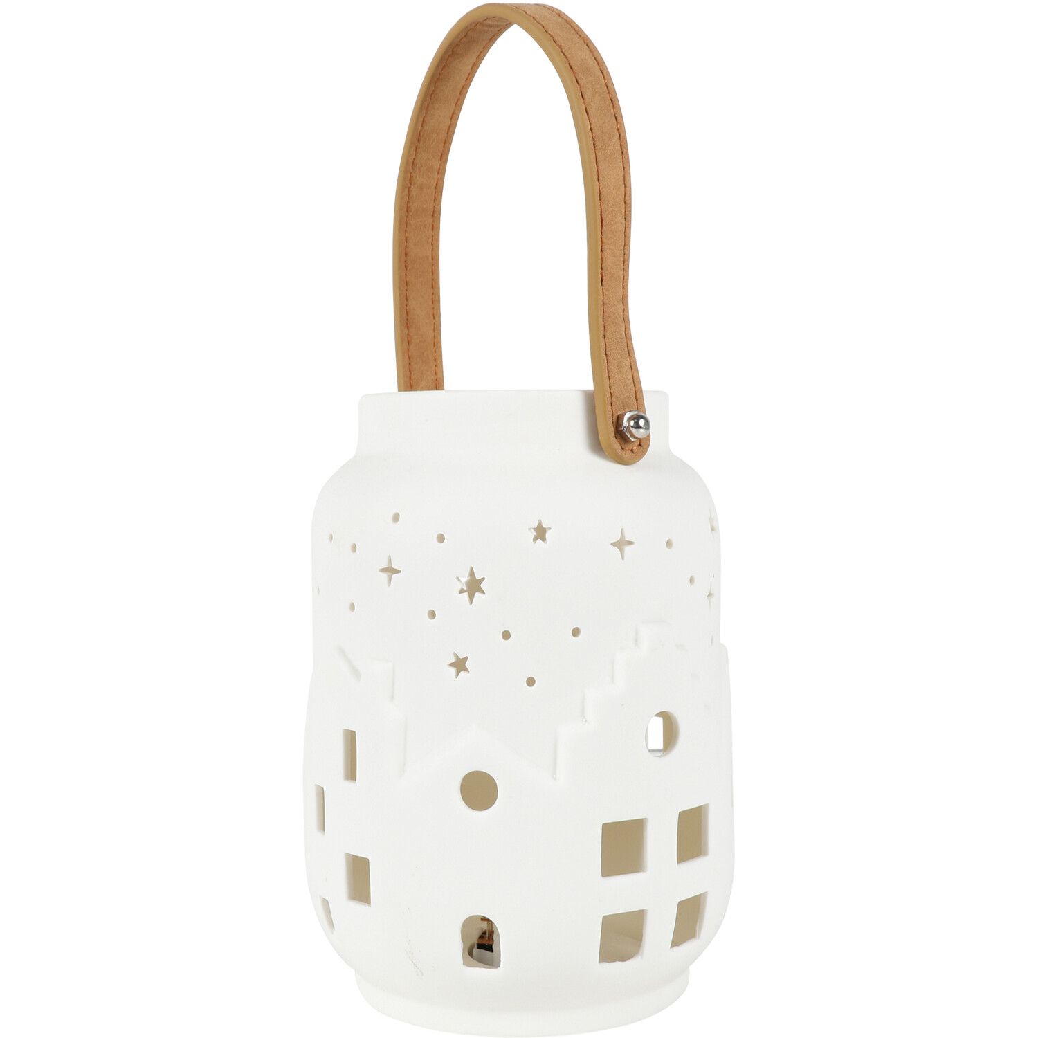 LED Festive Scene Lantern - White Image 2