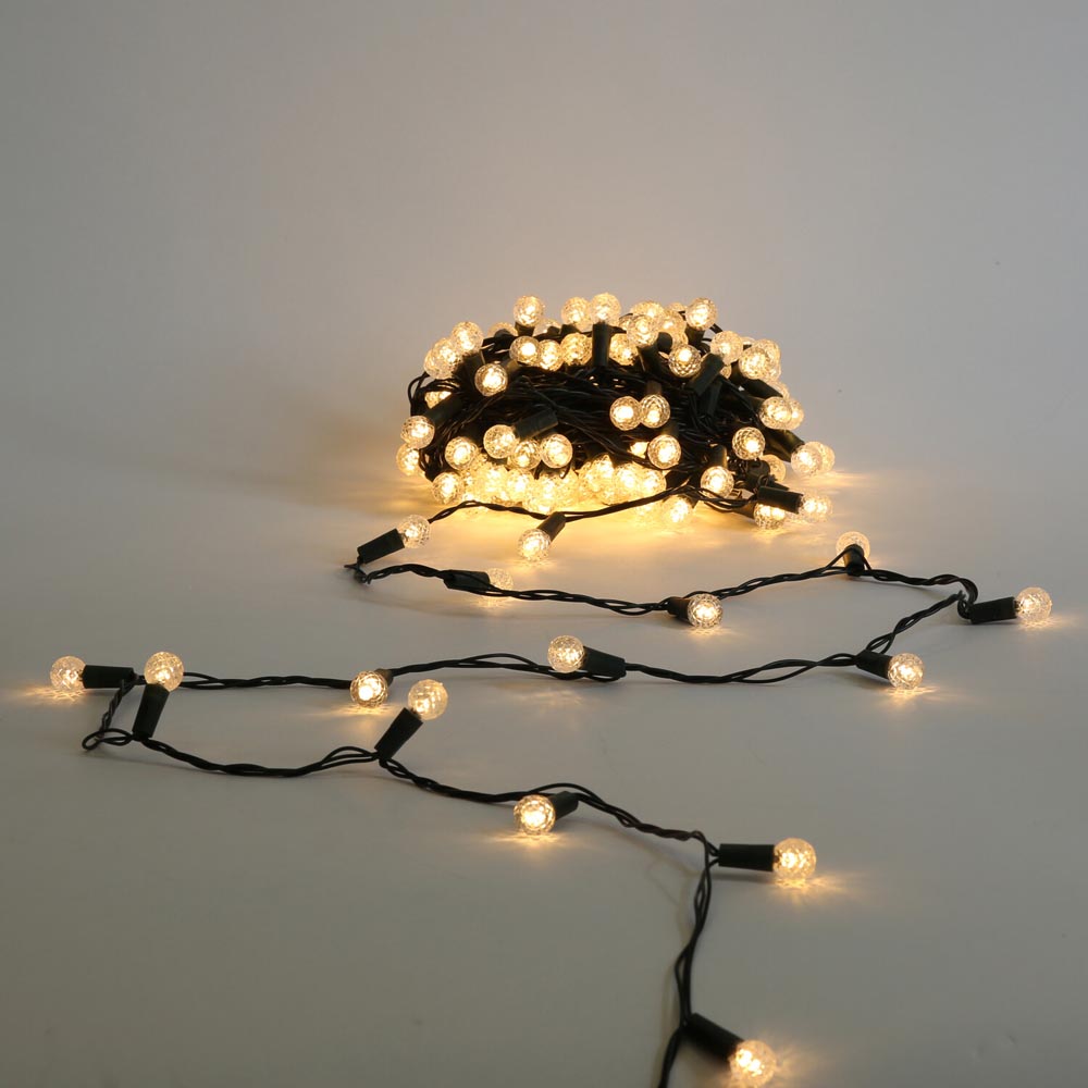 150 Diamond Bulb LightsWarm White Image 1