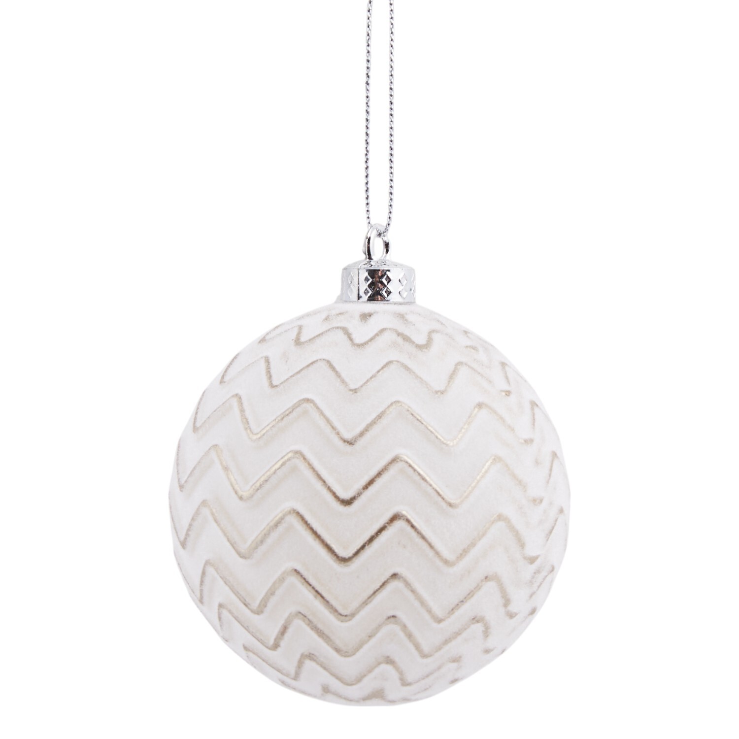 Pack of 6 Antique Baubles White Image 7