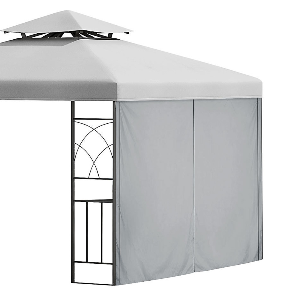 Living and Home Light Grey Universal Gazebo Replacement Side Wall Image 2