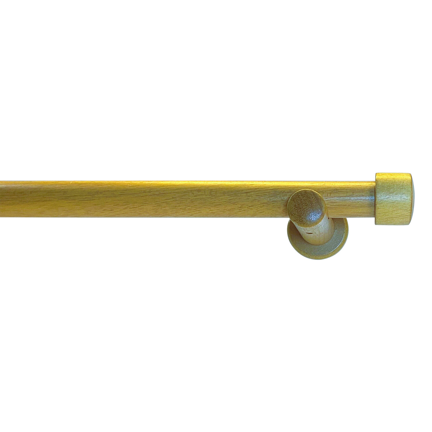 Genoa Curtain Pole - Oak / 180cm Image
