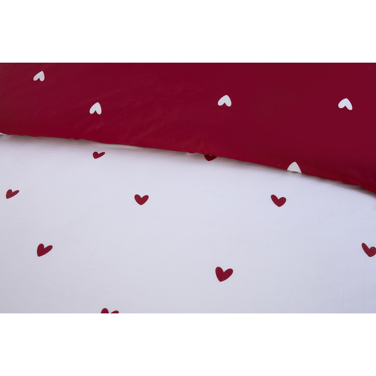 Love Heart Duvet Set - Red / King Image 4