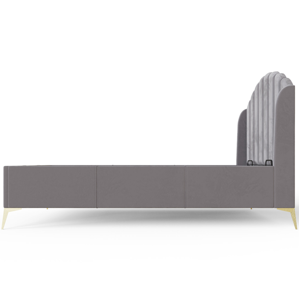 GFW Pettine End Lift Double Grey Ottoman Bed Image 6