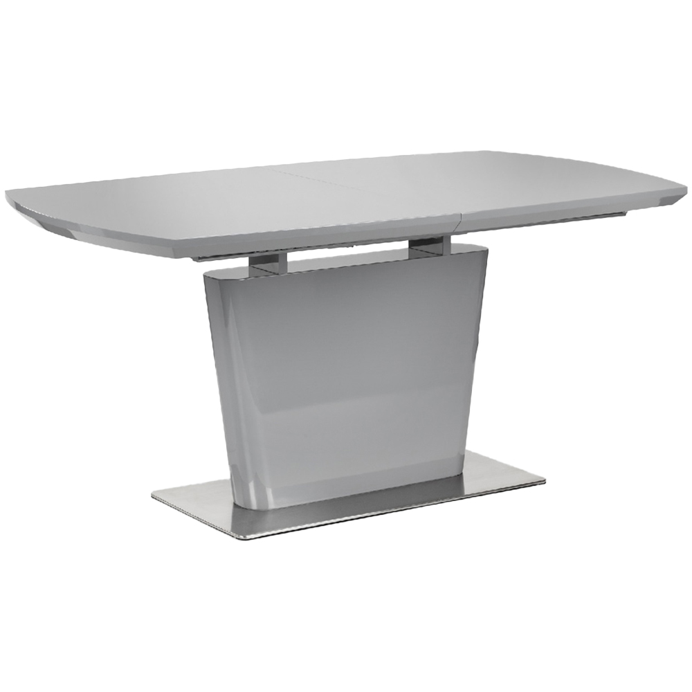 Julian Bowen Como 6 Seater High Gloss Extending Dining Table Grey Image 2