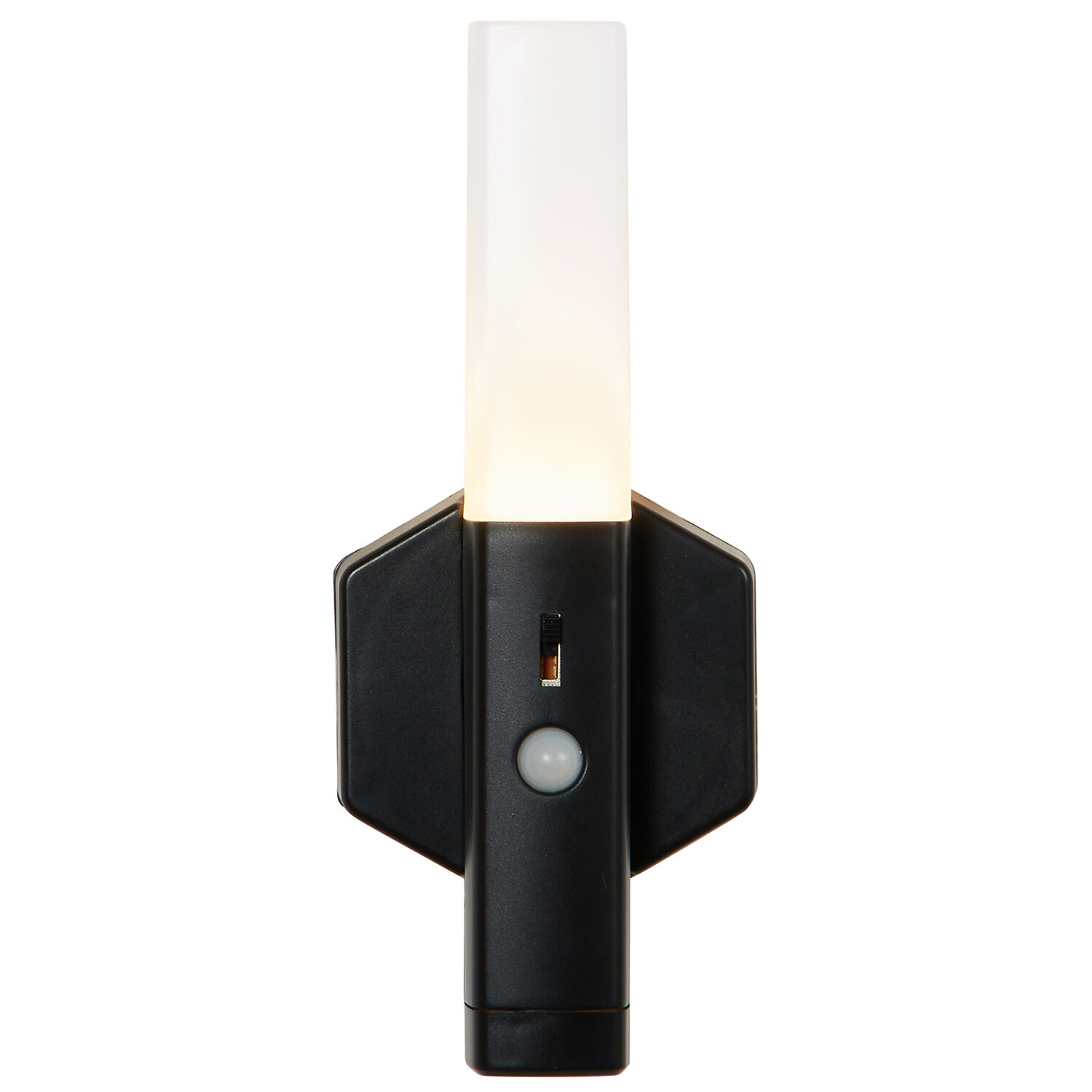Battery Operated Motion Sensor Wall Light - Black Image 2