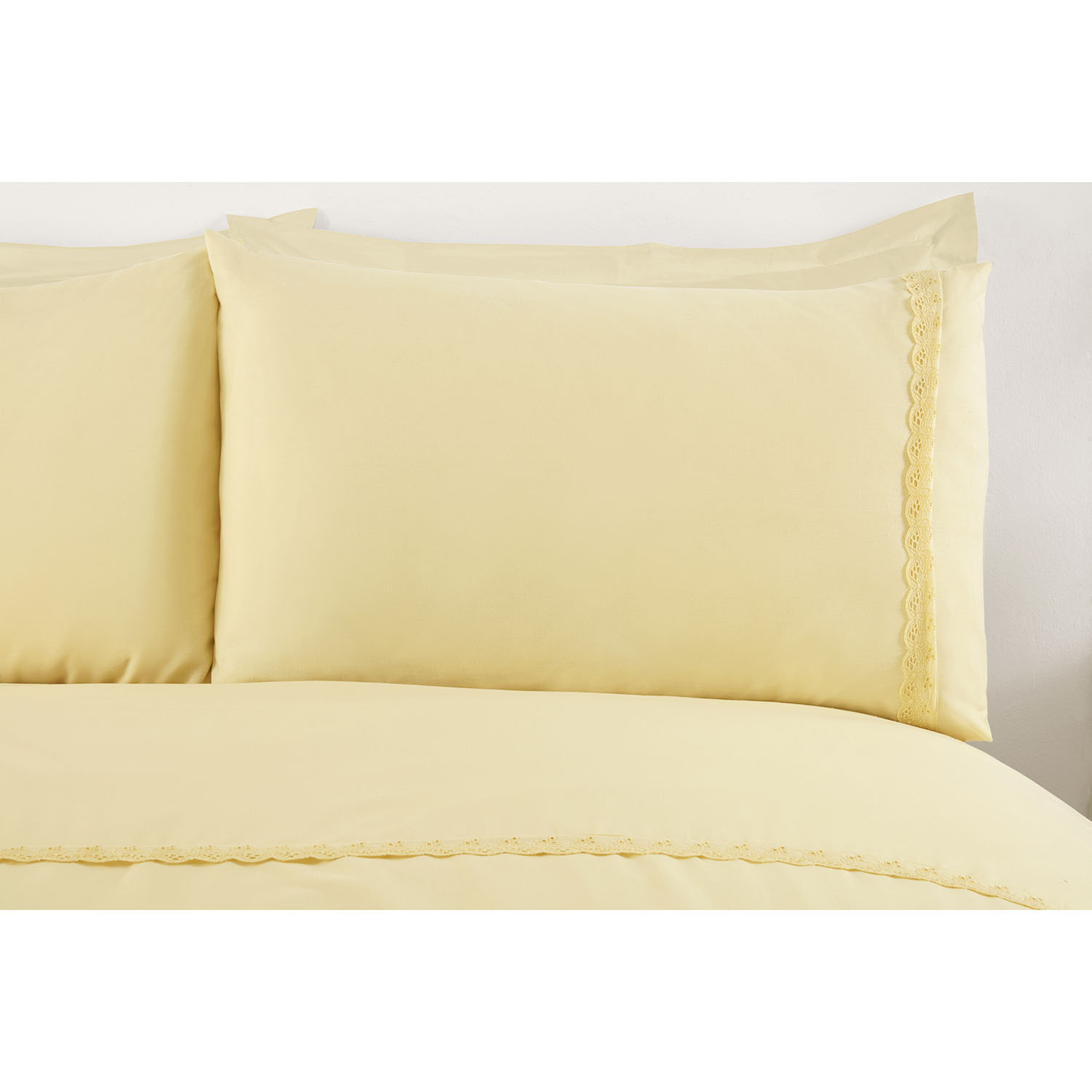 Lara Embroidered Duvet Set - Yellow / Double Image 2