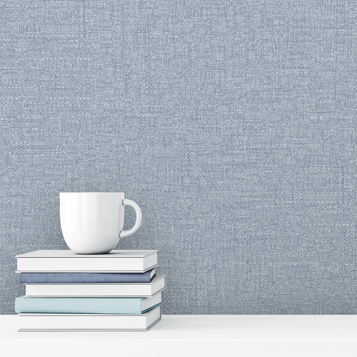 Rotan Wallpaper - Greyish Blue Image 2