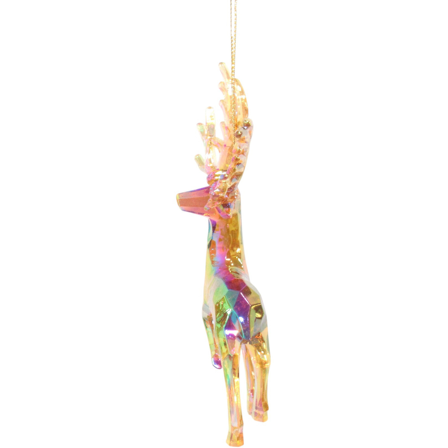 Dark Amber Iridescent Deer Amber Image 7