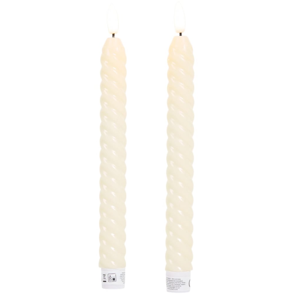 Pack of 2 Twist Taper LED Candles Image 6