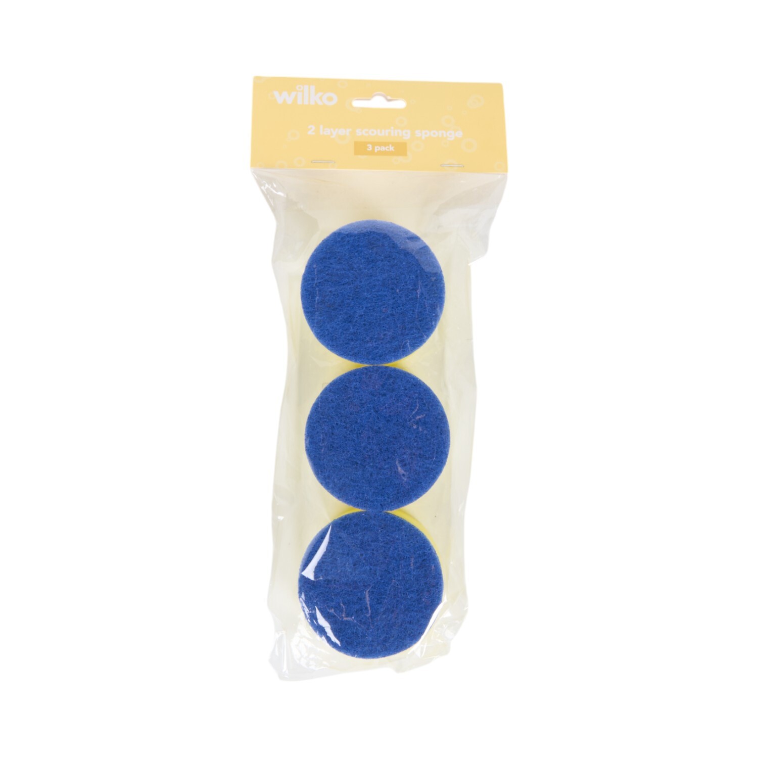 Wilko Pack of 3 2 layer Scouring Sponges Image 2