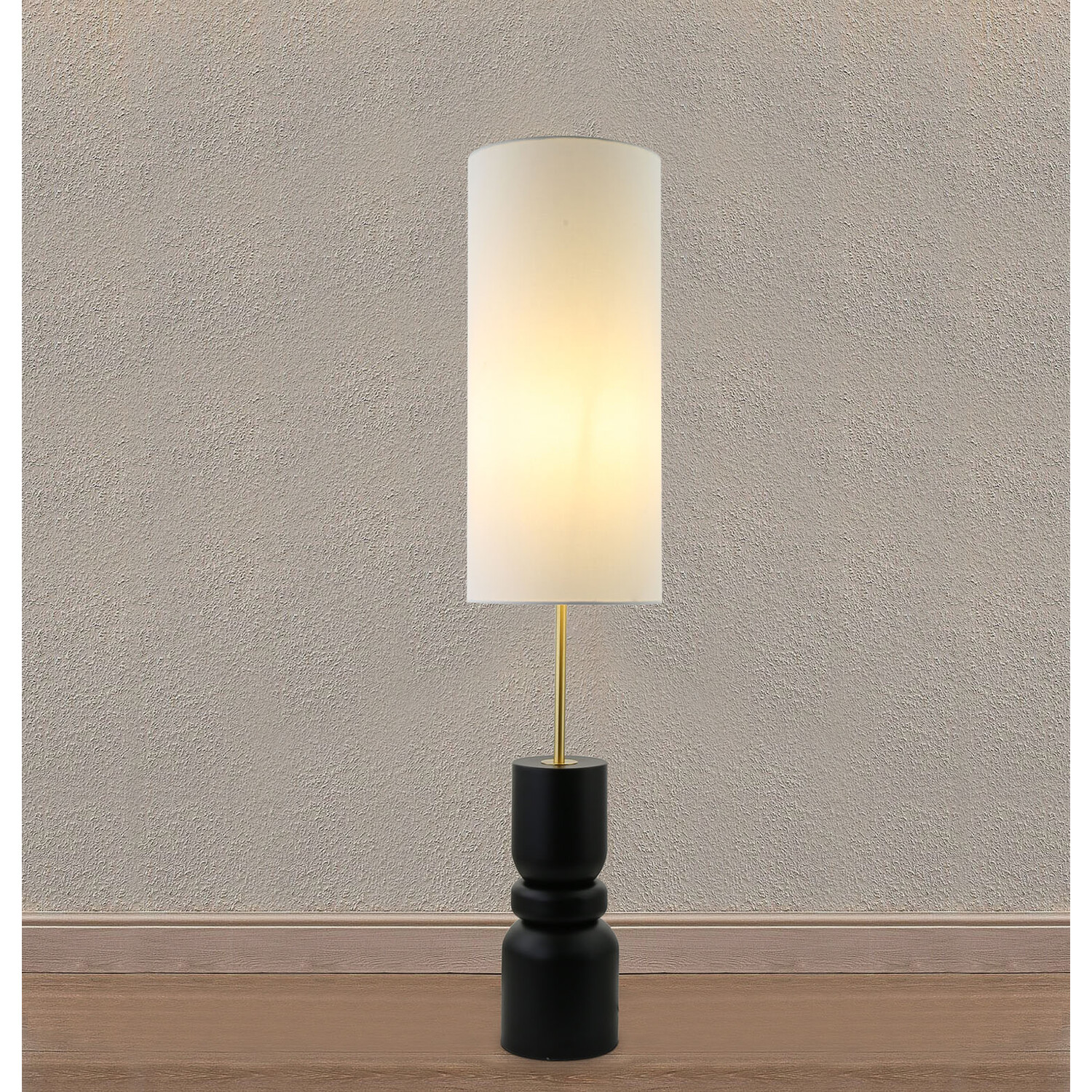 Ramona Floor Lamp - Black and Gold Image 4