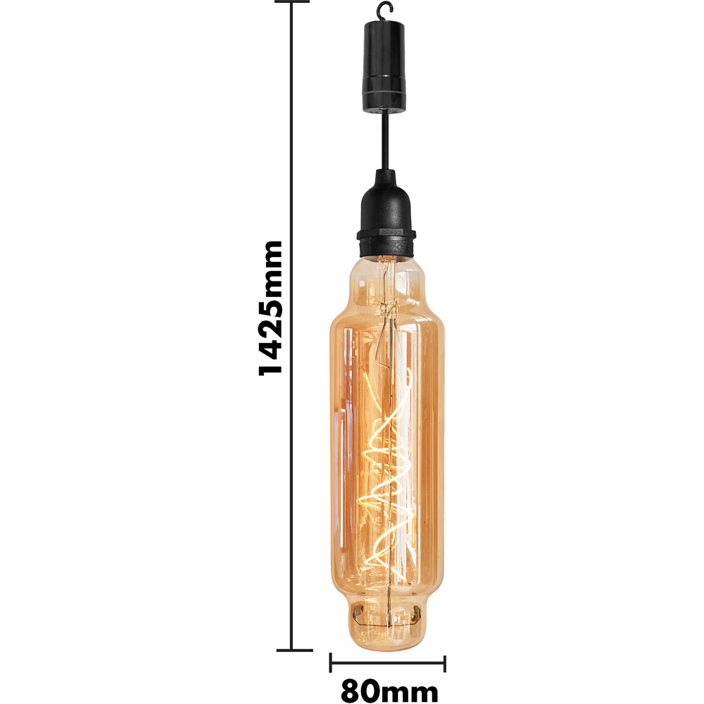 Luxform Tube Glass Pendulum Hanging Bulb Light Image 6
