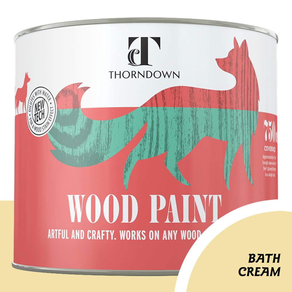 Thorndown Bath Cream Satin Wood Paint 750ml Image 4