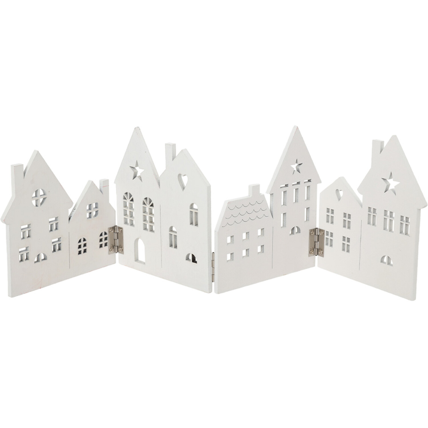 Folding Christmas House Scene White Image 2