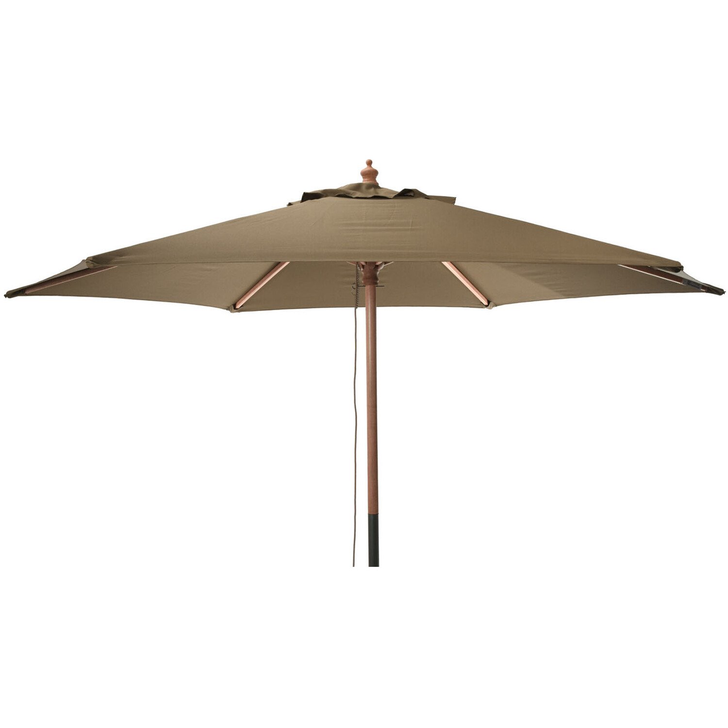 Wooden Patio Umbrella - Natural Image