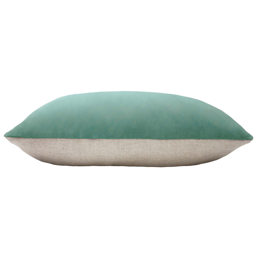 furn. Contra Mist Blue Velvet Cushion Image 3