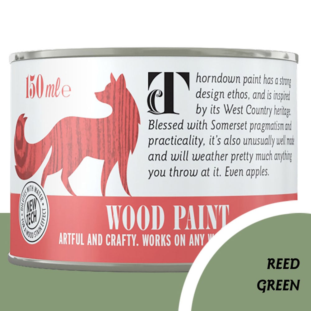Thorndown Reed Green Satin Wood Paint 150ml Image 4