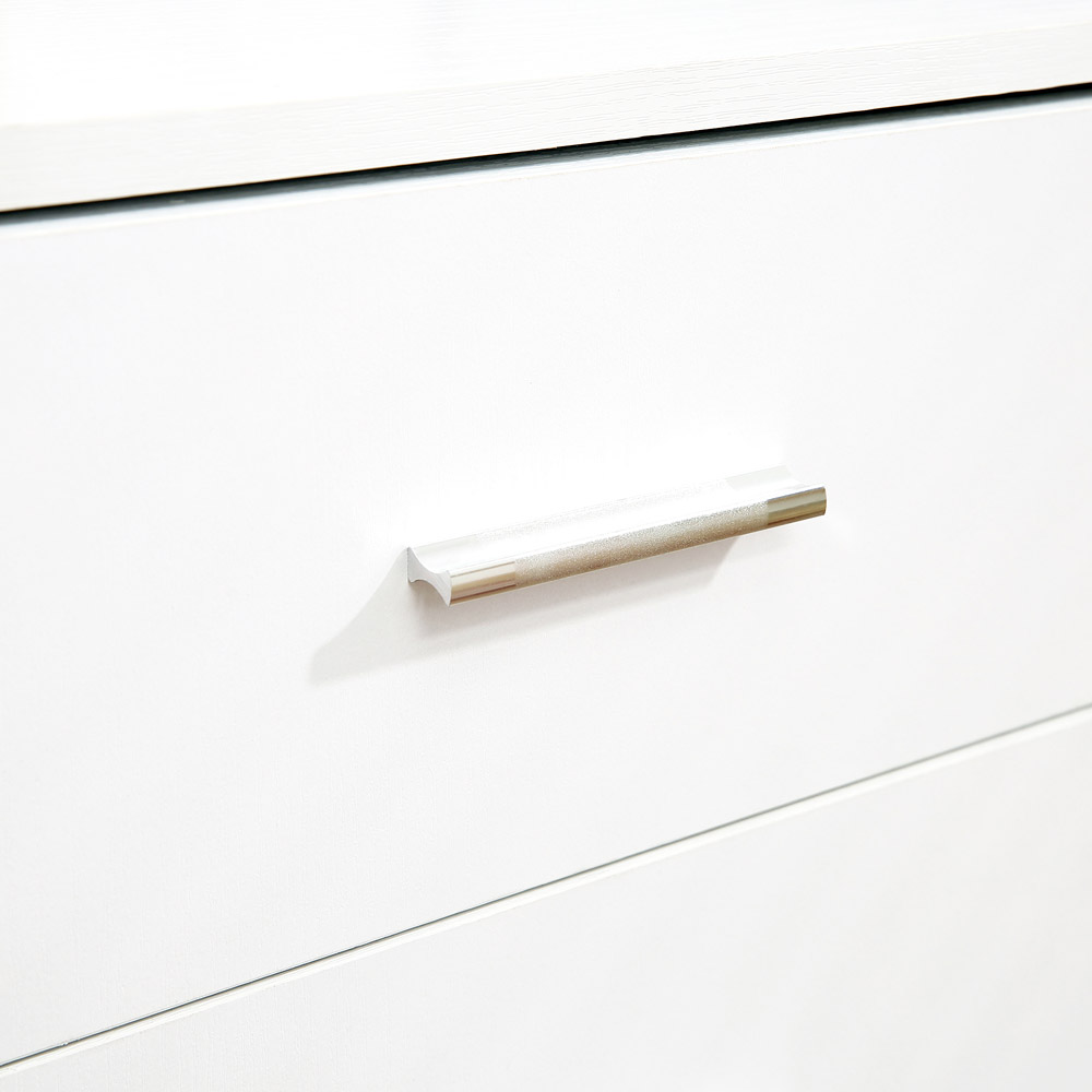 Portland White Rolling Storage Cabinet Image 6