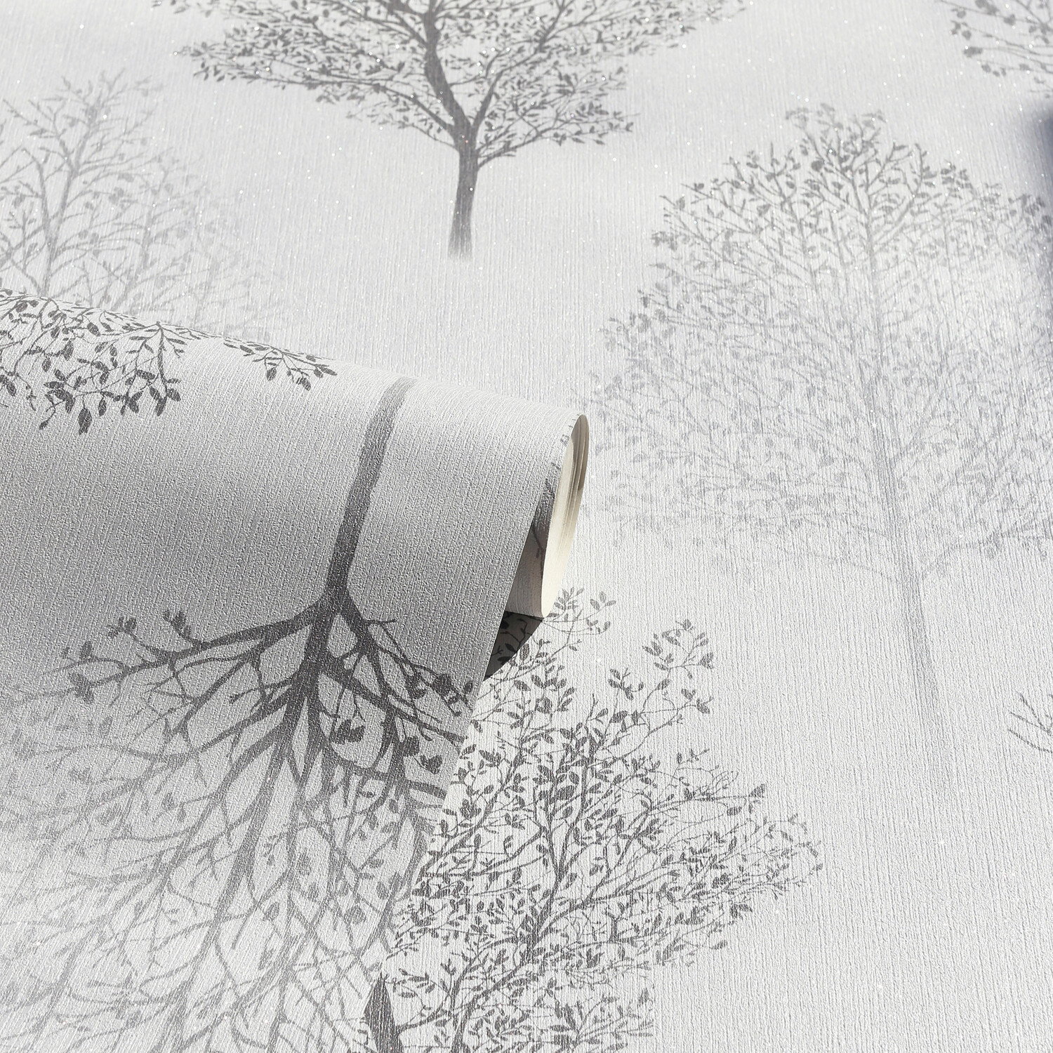 Wonderland Textured Wallpaper - Monochrome Image 3