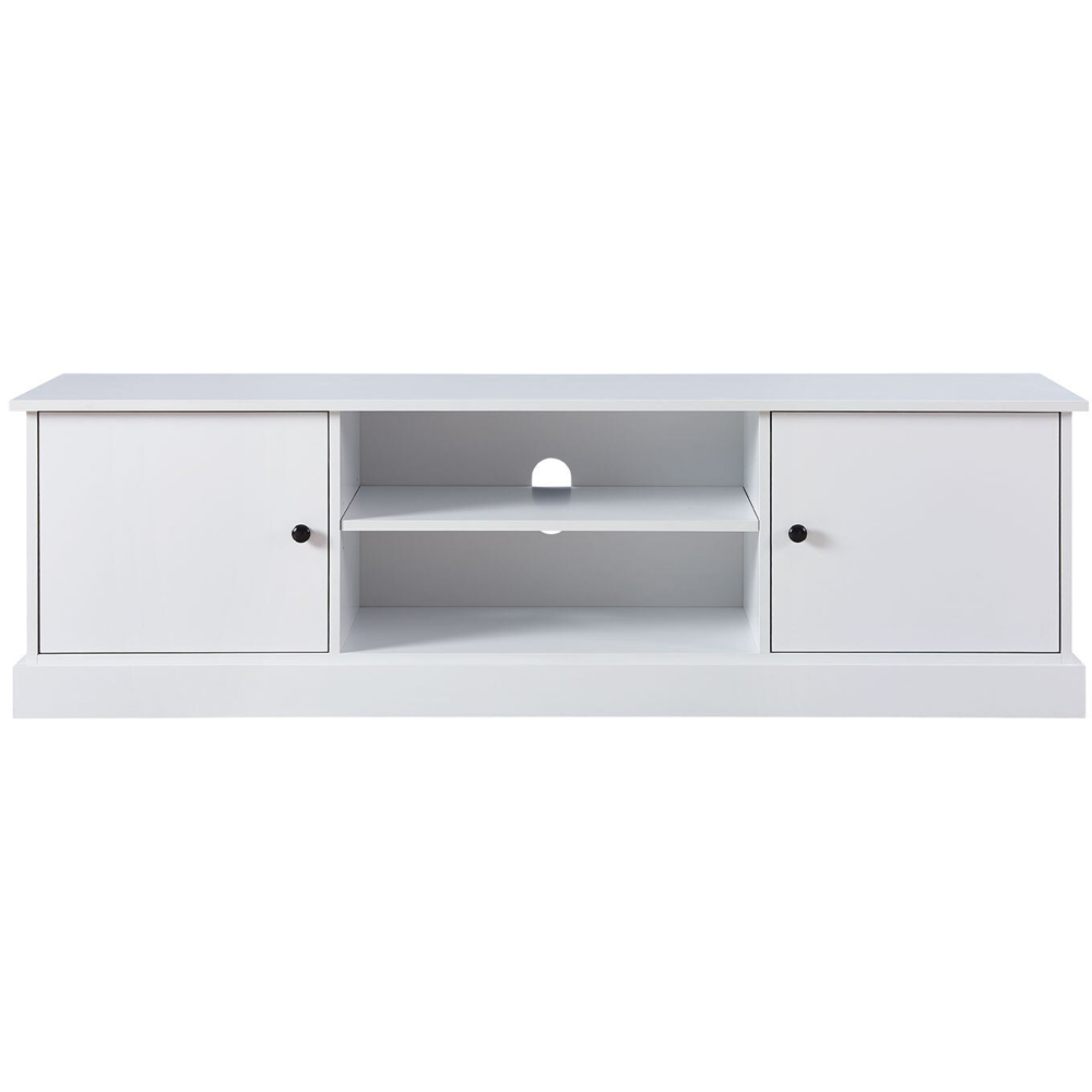Windsor 2 Door 2 Shelf White TV Unit Image 3