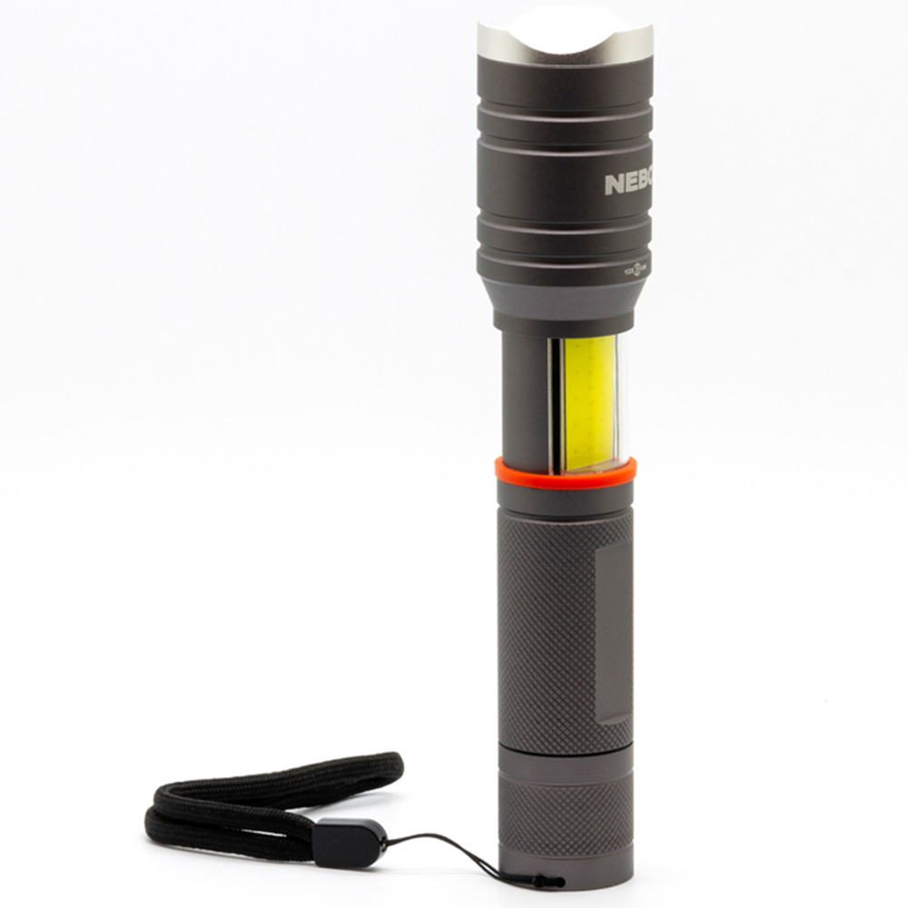 Nebo Tac Slyde 2-in-1 300 Lumens Zoom Flashlight with COB Lantern and AAA Batteries Image 3