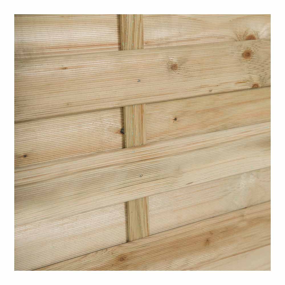 Forest Garden 6 x 4ft Pressure Treated Decorative Kyoto Fence Panel Image 4