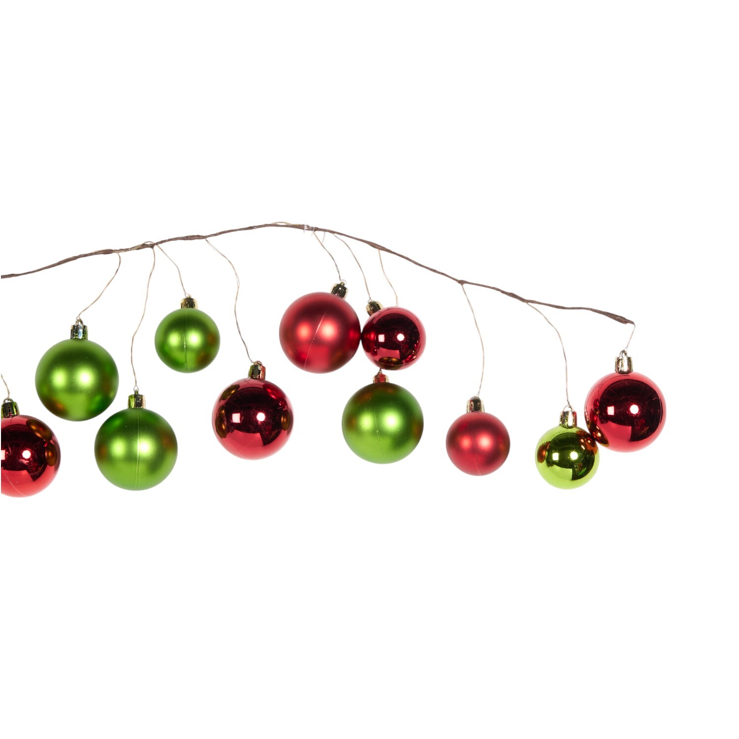 Sleigh Bells Ring Multicoloured Bauble Garland Image 3