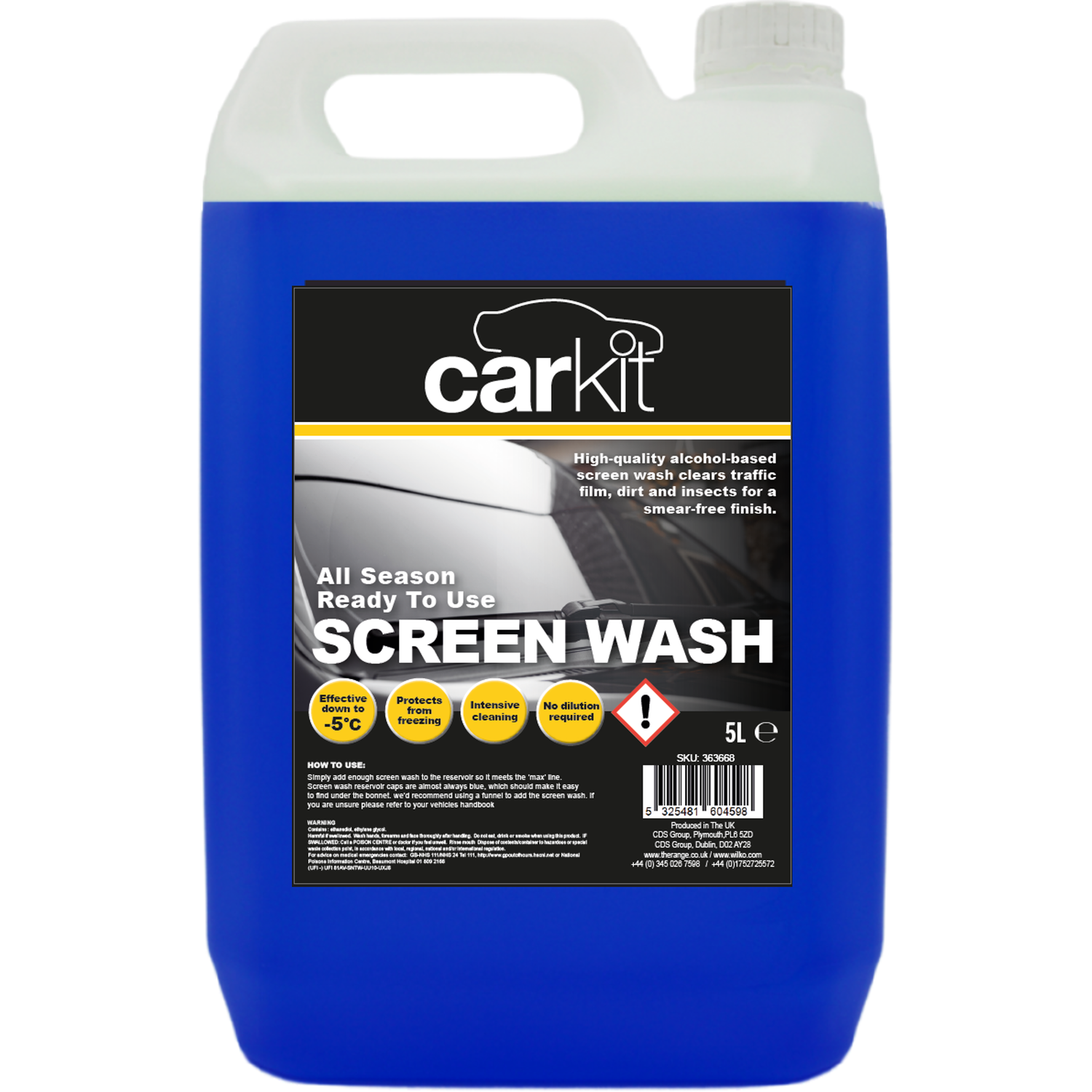 Carkit All Seasons Screen Wash Image