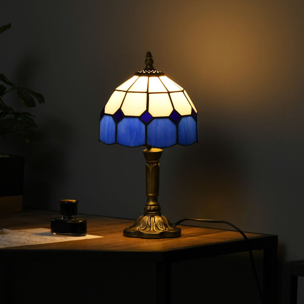 Portland Blue Antique Table Lamp Image 2