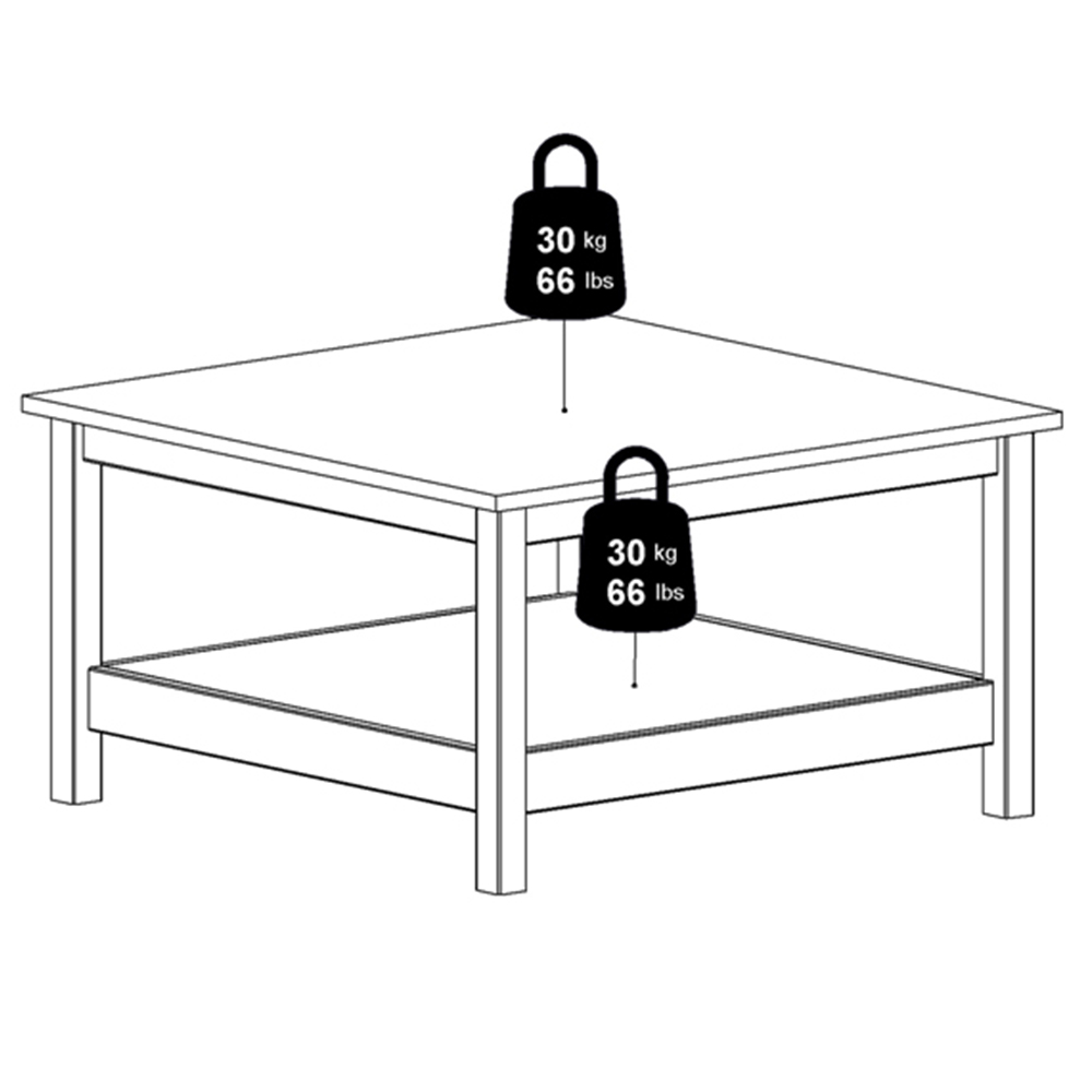 Florence Barcelona White Coffee Table Image 9