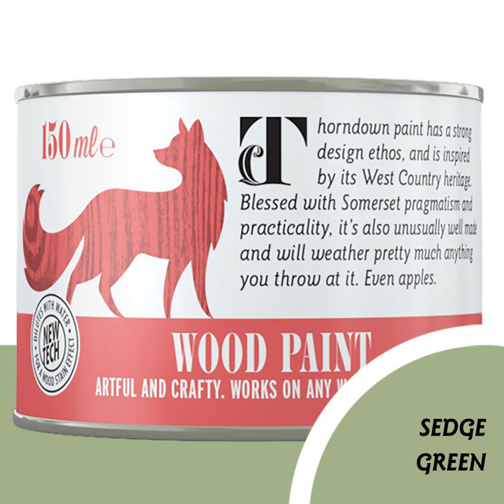 Thorndown Sedge Green Satin Wood Paint 150ml Image 4