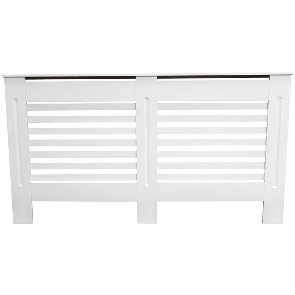 Jack Stonehouse Matt White Horizontal Line Radiator Cover Large Image 3