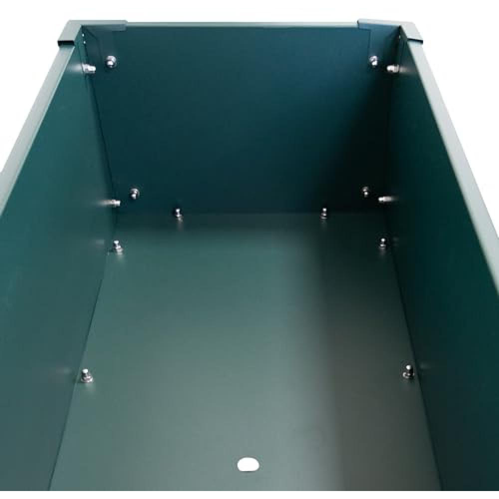 Fallen Fruits Green Metal Raised Garden Bed with Shelf 100.5 x 40.5cm Image 3
