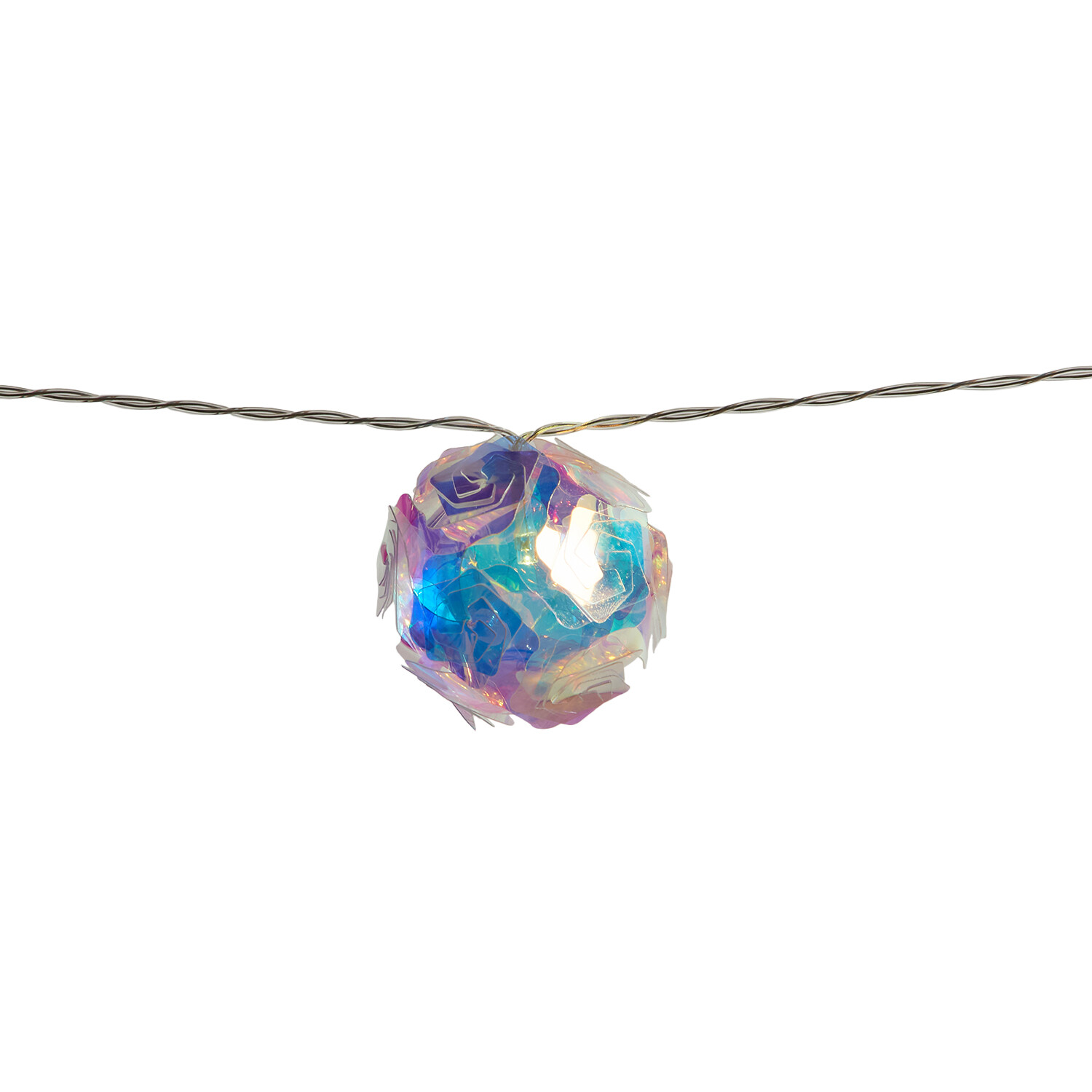 10 LED Iridescent Floral String Light - Iridescent Image 4